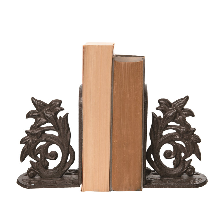 Astoria Grand Metal Everyday Flower Bookends Wayfair
